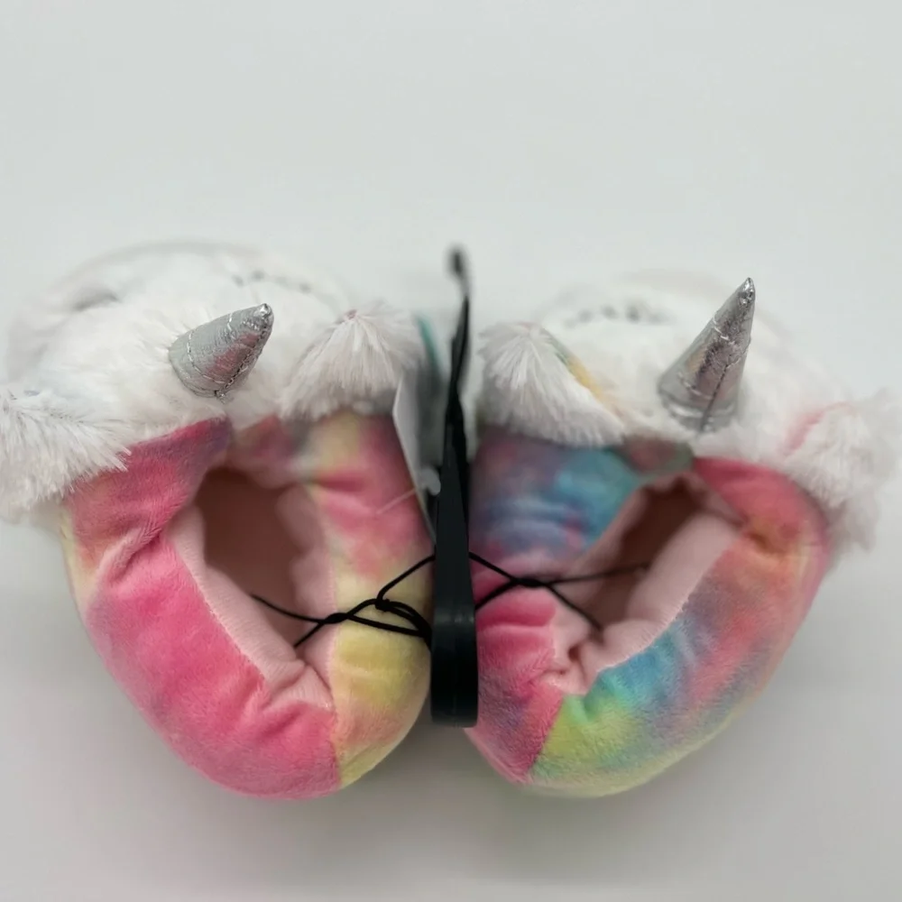 Western Chief Kids Plush Character House Slippers, Unicorn Dream, US 5-6 girls